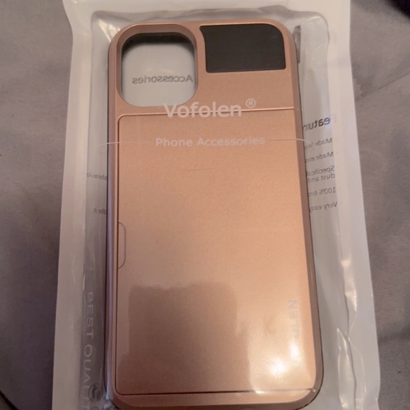 Rose gold iPhone 12 mini wallet case - Picture 1 of 1